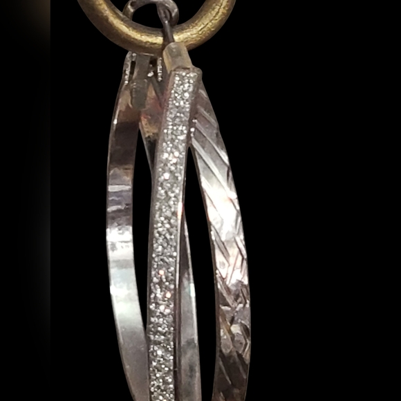 Silver Hoop Earrings - Picture 5 of 6